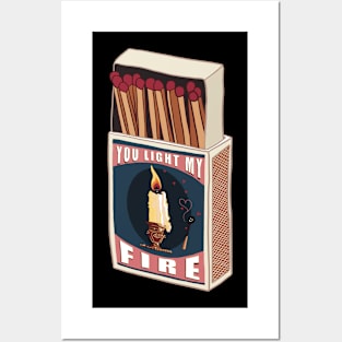 You light my fire Vintage Matchbox Posters and Art